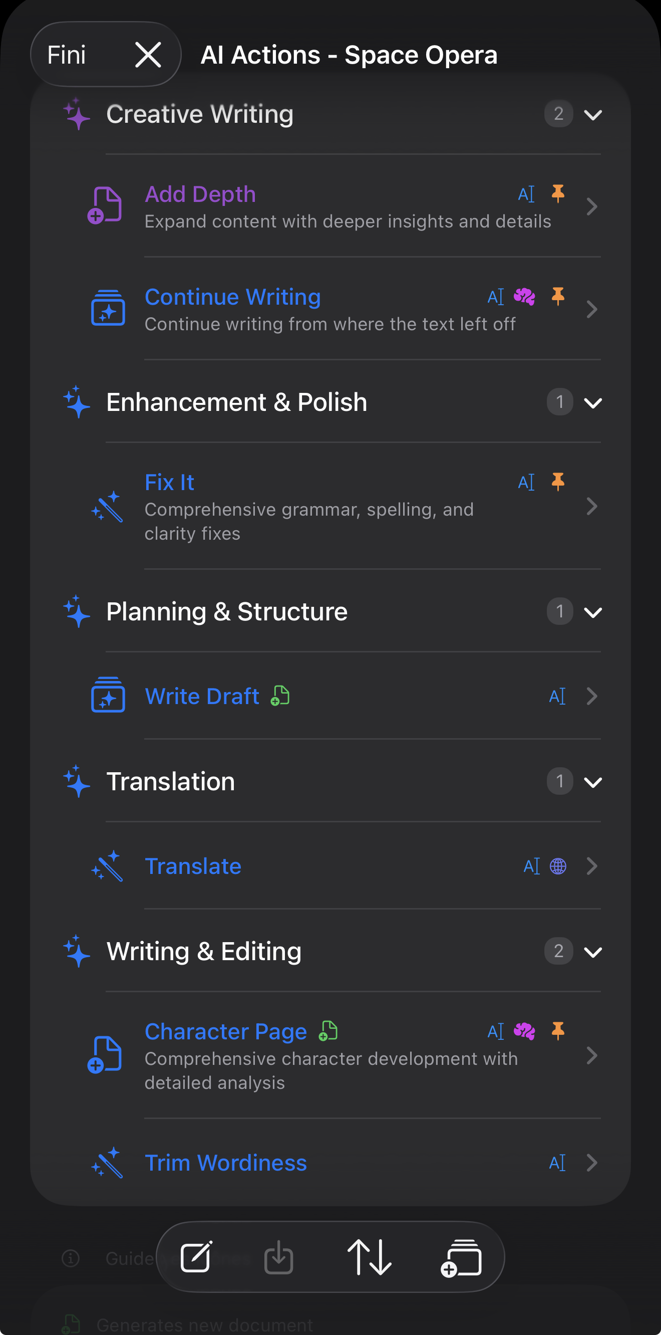 Writify app screenshot 2